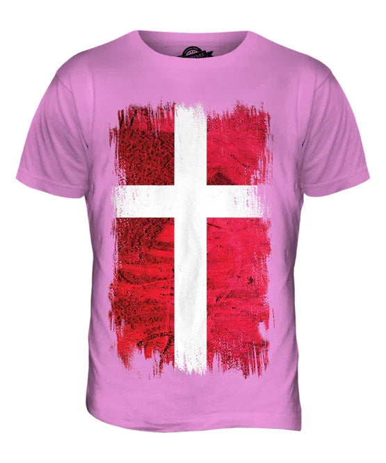 DENMARK GRUNGE FLAG MENS T SHIRT TEE SHIRT XS S M L XL 2XL 3XL 4XL 5XL Unisex T-shirt, Sweatshirt, Hoodie, Long Sleeve Tee - T-Shirt, Sweatshirt, Hoodie