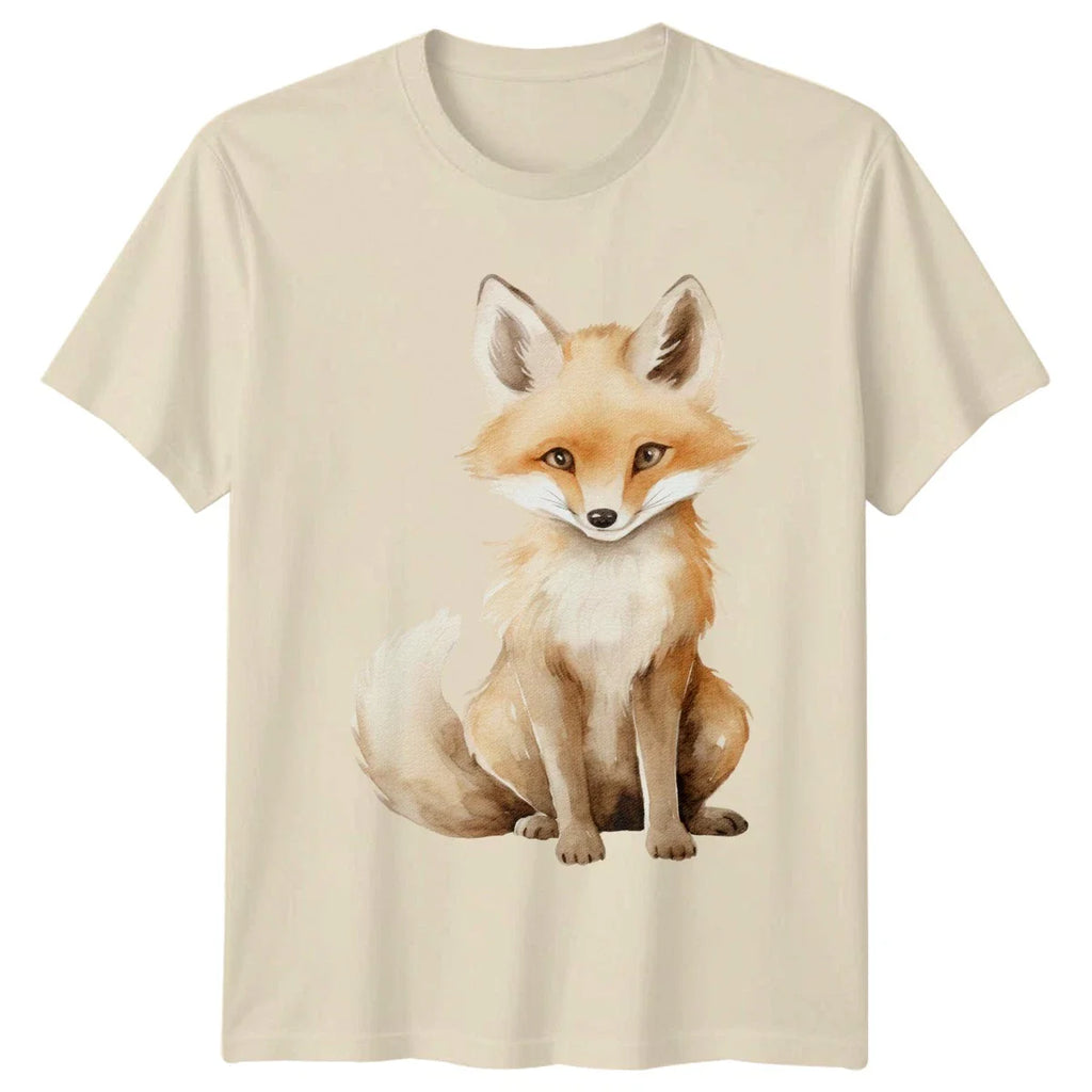 Cute Watercolor Fox Woodland Animal T-Shirt Fox Lovers Wildlife Birthday Gift Unisex T-shirt, Sweatshirt, Hoodie, Long Sleeve Tee - T-Shirt, Sweatshirt, Hoodie