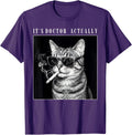 It's Doctor Actually Cool Smoking Cat Funny Phd Graduation T-Shirt Unisex T-shirt, Sweatshirt, Hoodie, Long Sleeve Tee - T-Shirt, Sweatshirt, Hoodie