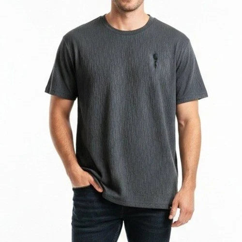 Brooklyn Cloth Shirt XL Embroidery Slub texture Charcoal Minimalist Earthcore Unisex T-shirt, Sweatshirt, Hoodie, Long Sleeve Tee - T-Shirt, Sweatshirt, Hoodie