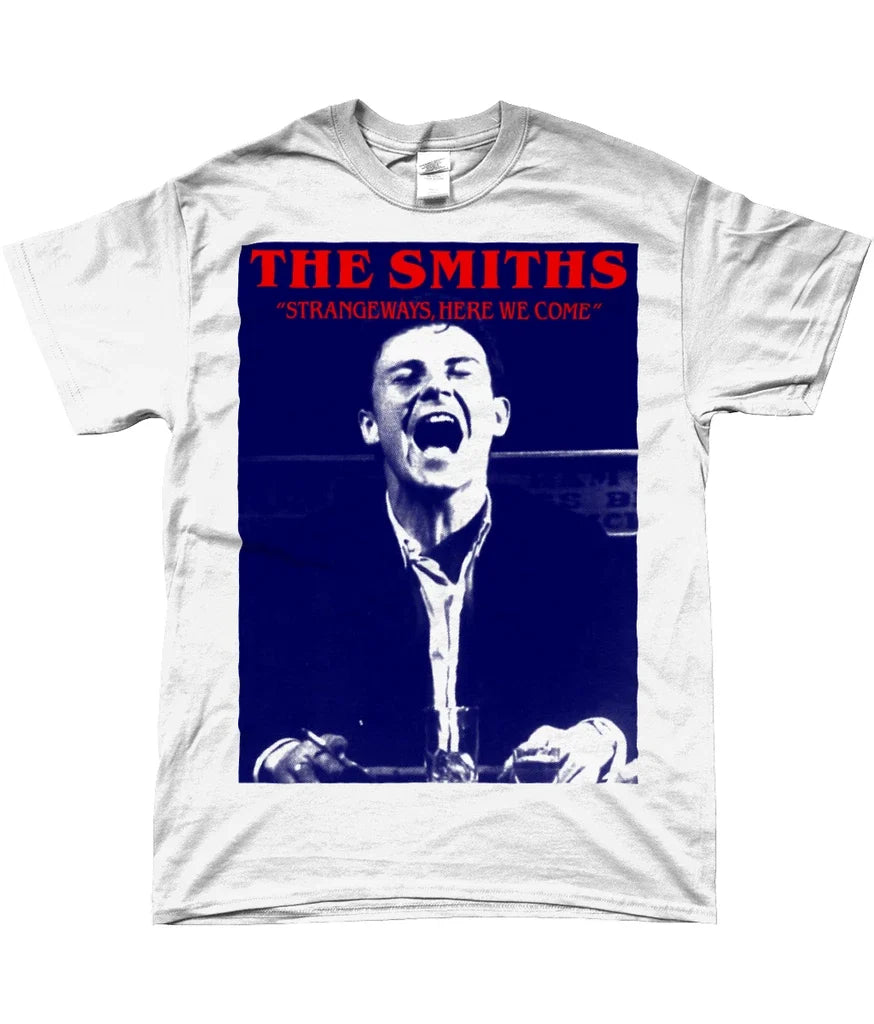 The Smiths - Strangeways, Here We Come - 1987 - Red & Blue - Organic T-Shirt Unisex T-shirt, Sweatshirt, Hoodie, Long Sleeve Tee - T-Shirt, Sweatshirt, Hoodie
