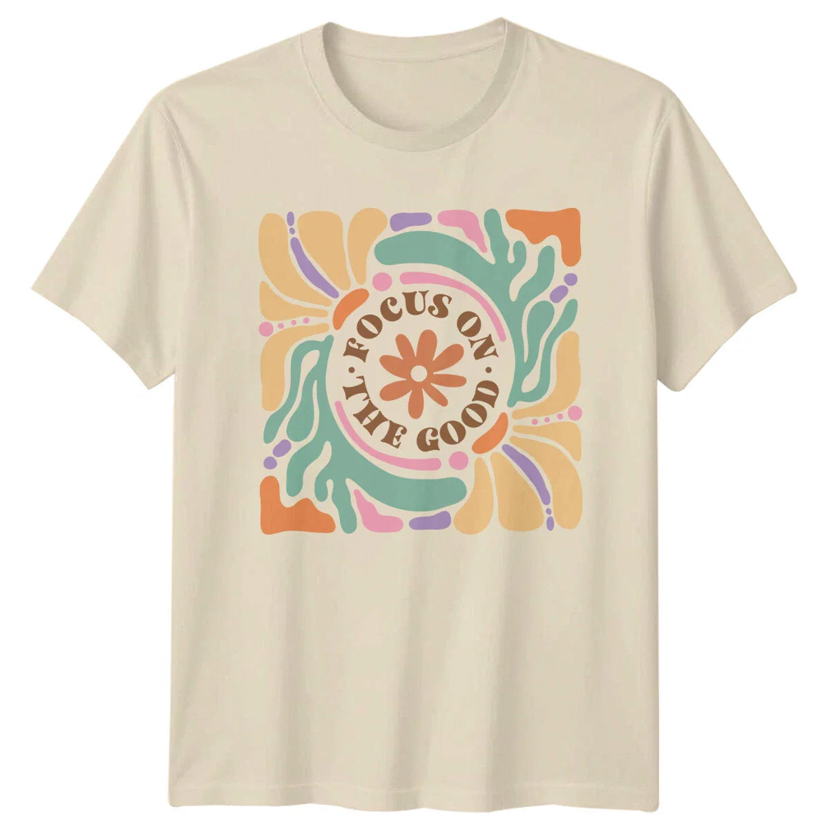 Focus On The Good Boho Nature T-Shirt Women Trendy Graphic Tee Unisex T-shirt, Sweatshirt, Hoodie, Long Sleeve Tee - T-Shirt, Sweatshirt, Hoodie