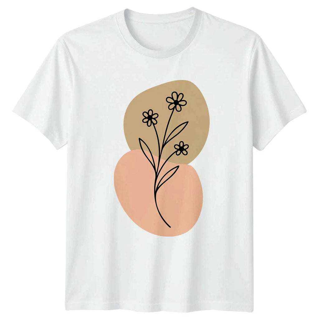 Minimalist Flower Botanical Floral T-Shirt Birthday Gift For Him And Her Unisex T-shirt, Sweatshirt, Hoodie, Long Sleeve Tee - T-Shirt, Sweatshirt, Hoodie
