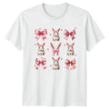 Kawaii Pink Bow Bunny Rabbit Aesthetic Womens T-Shirt Pastel Aesthetic Animals Unisex T-shirt, Sweatshirt, Hoodie, Long Sleeve Tee - T-Shirt, Sweatshirt, Hoodie