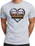 Positive Vibes Aesthetic Shirt Cassette Heart Graphic Tee Retro Synthwave Tshirt Unisex T-shirt, Sweatshirt, Hoodie, Long Sleeve Tee - T-Shirt, Sweatshirt, Hoodie