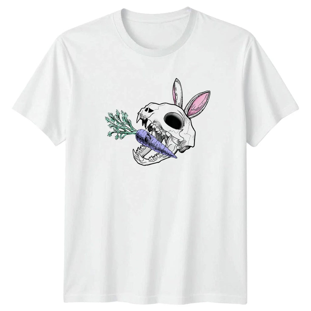 Pastel Goth Bunny Skull Carrot T-Shirt Dark Easter Apparel Easter Gift Unisex T-shirt, Sweatshirt, Hoodie, Long Sleeve Tee - T-Shirt, Sweatshirt, Hoodie