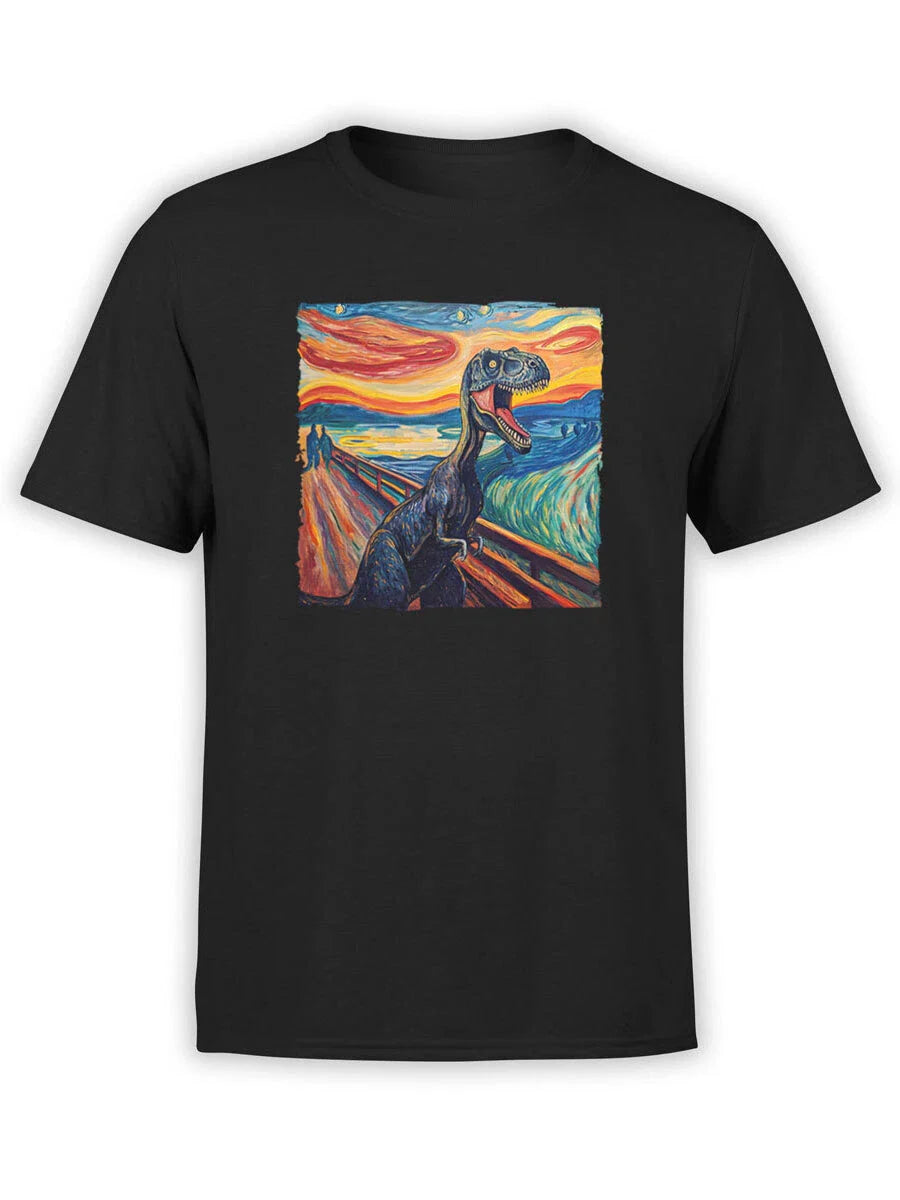 FANTUCCI Dinosaur Collection | Munch The Roar T-Shirt Unisex T-shirt, Sweatshirt, Hoodie, Long Sleeve Tee - T-Shirt, Sweatshirt, Hoodie