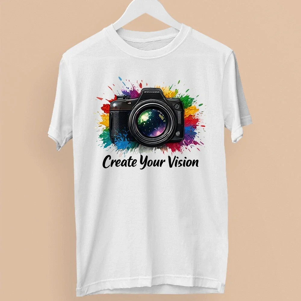 Create Your Vision Photography T-Shirt Lifestyle Travel Photographer Gift Unisex T-shirt, Sweatshirt, Hoodie, Long Sleeve Tee - T-Shirt, Sweatshirt, Hoodie