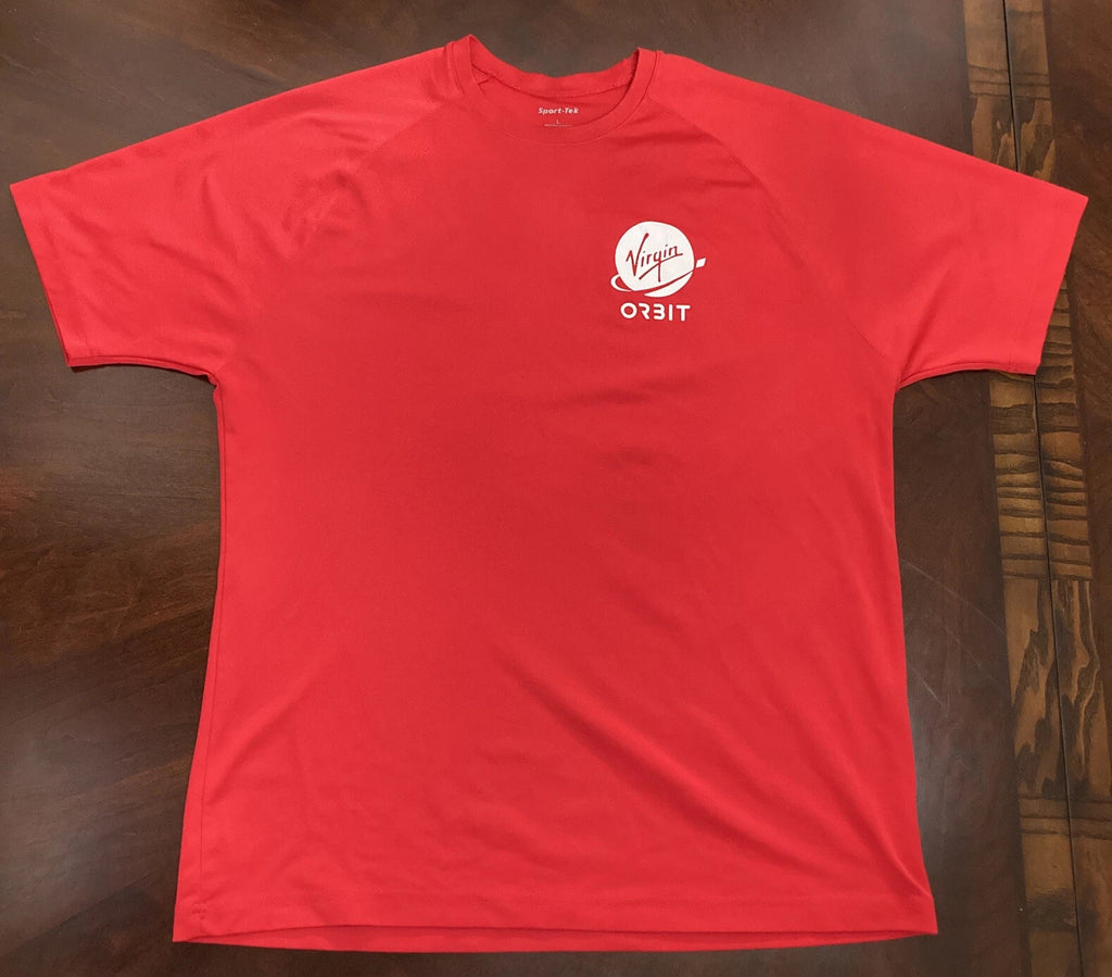 Virgin Orbit Employee Shirt Red Size L Boost Imagination Space Exploration Unisex T-shirt, Sweatshirt, Hoodie, Long Sleeve Tee - T-Shirt, Sweatshirt, Hoodie