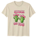 Stuck On You Cactus Cowboy T-Shirt Western Desert Cute Graphic Unisex T-shirt, Sweatshirt, Hoodie, Long Sleeve Tee - T-Shirt, Sweatshirt, Hoodie