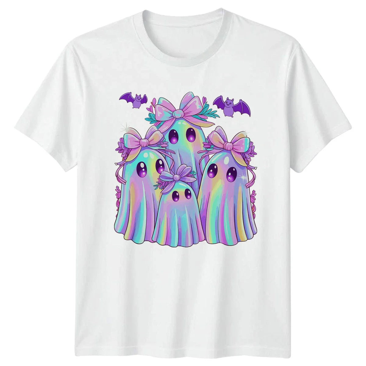 Cute Pastel Goth Ghosts Halloween T-Shirt Kawaii Ghosts Halloween Unisex T-shirt, Sweatshirt, Hoodie, Long Sleeve Tee - T-Shirt, Sweatshirt, Hoodie
