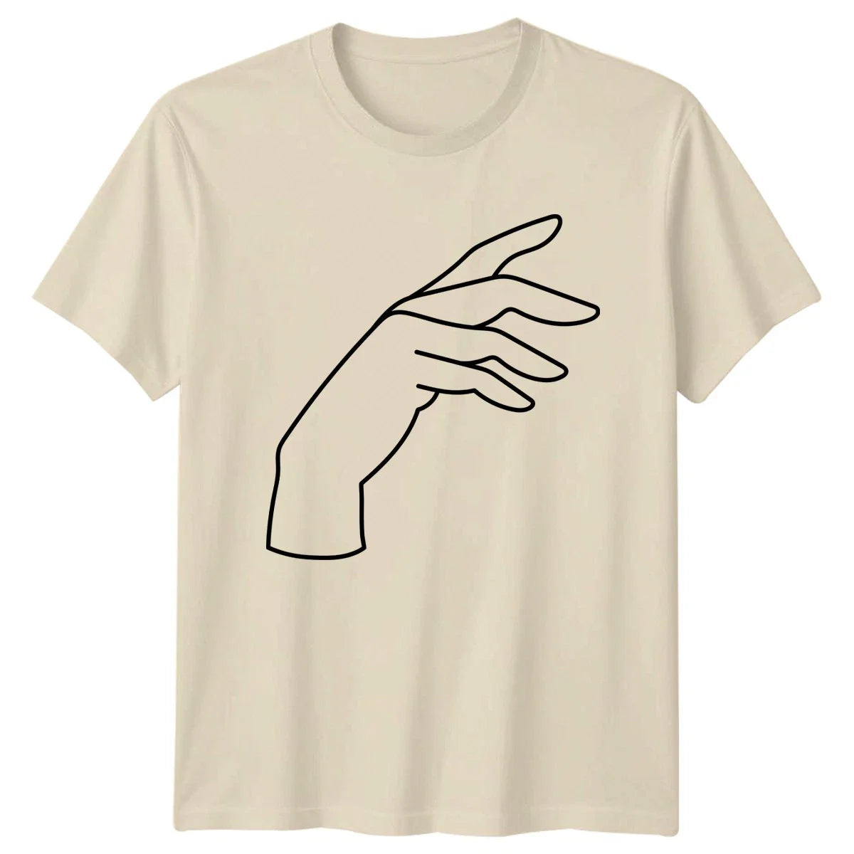 Minimalist Outline Drawing Of A T-Shirt Line Art Hand Design Birthday Gift Unisex T-shirt, Sweatshirt, Hoodie, Long Sleeve Tee - T-Shirt, Sweatshirt, Hoodie