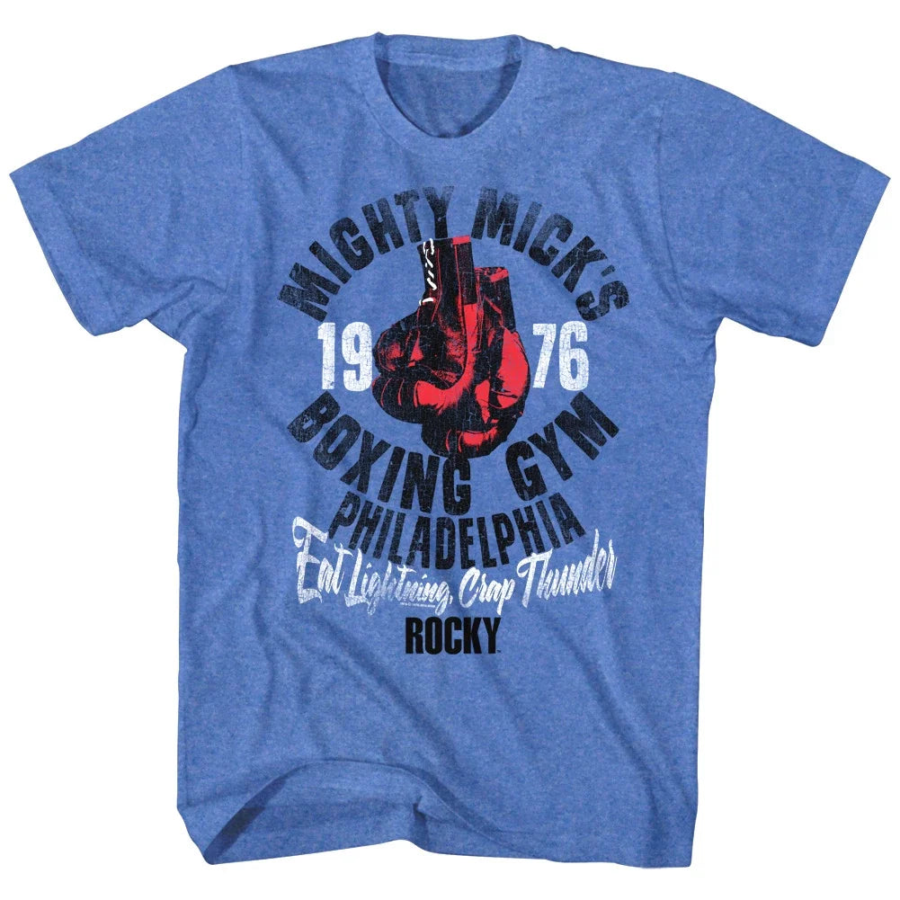 Rocky Balboa Mighty Mick's Boxing Gym Philadephia Men's T Shirt Red Gloves Fight Unisex T-shirt, Sweatshirt, Hoodie, Long Sleeve Tee - T-Shirt, Sweatshirt, Hoodie