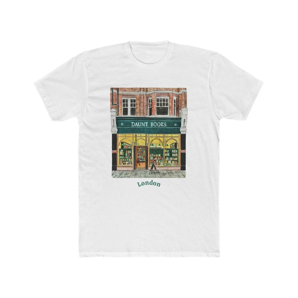 Daunt Books Bookstore London United Kingdom Men's Cotton Crew Tee Unisex T-shirt, Sweatshirt, Hoodie, Long Sleeve Tee - T-Shirt, Sweatshirt, Hoodie