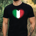 Mens Italy Flag Motif Cotton T-Shirt Size XS to 5XL Unisex T-shirt, Sweatshirt, Hoodie, Long Sleeve Tee - T-Shirt, Sweatshirt, Hoodie