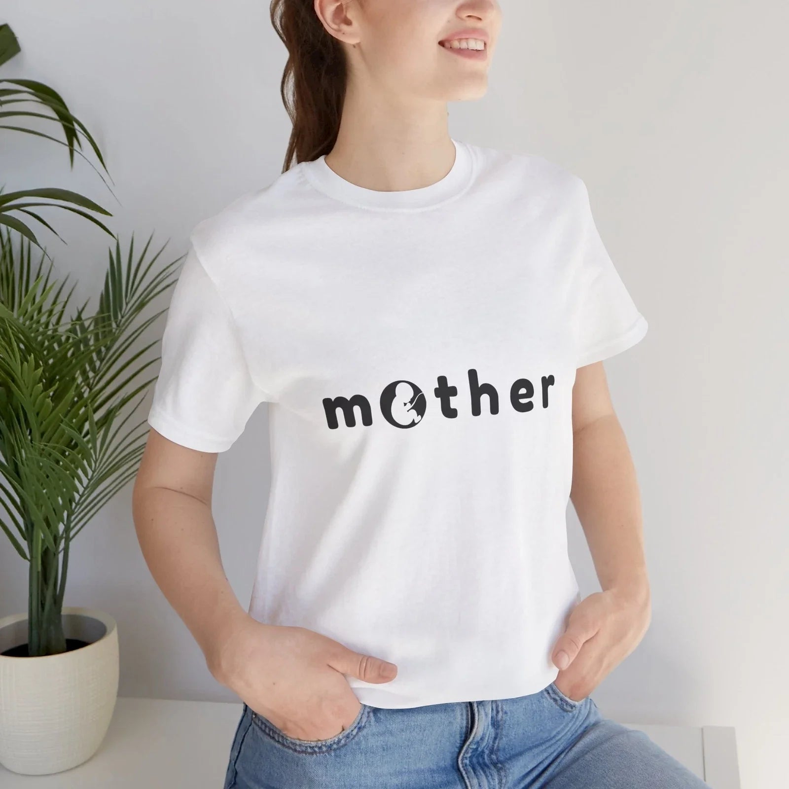 Minimalist "Mother" T-Shirt - Creative Bella Canvas Tee for Women, Made in USA Unisex T-shirt, Sweatshirt, Hoodie, Long Sleeve Tee - T-Shirt, Sweatshirt, Hoodie