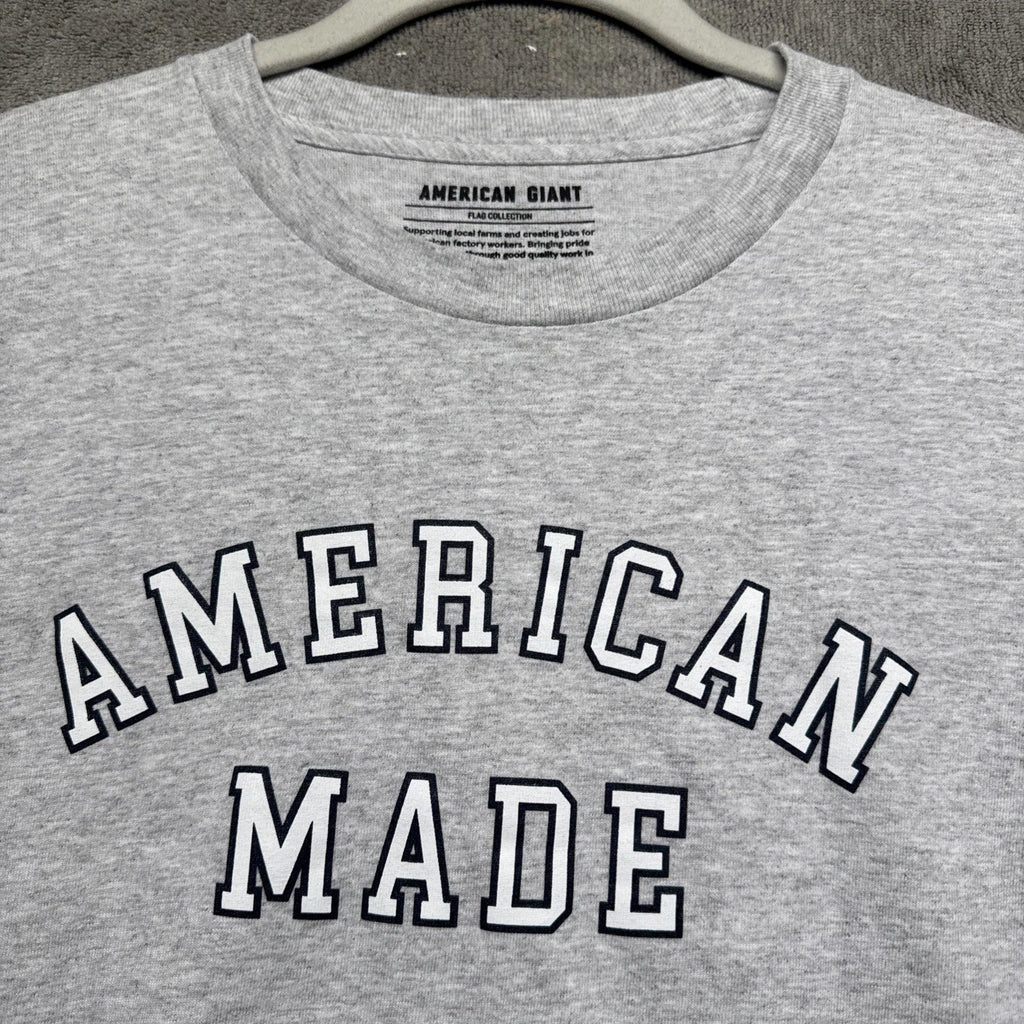 American Giant Made in USA Gray Crew Neck T Shirt Mens L Heritage Workwear Unisex T-shirt, Sweatshirt, Hoodie, Long Sleeve Tee - T-Shirt, Sweatshirt, Hoodie