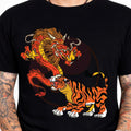 Dragon Tiger Fight Graphic Tee Asian Mythology Yin Yang Streetwear Bold Shirt. Unisex T-shirt, Sweatshirt, Hoodie, Long Sleeve Tee - T-Shirt, Sweatshirt, Hoodie