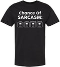 Chance Of Sarcasm Printed T-Shirt Weather Forecast Funny Humorous Joke Tee Unisex T-shirt, Sweatshirt, Hoodie, Long Sleeve Tee - T-Shirt, Sweatshirt, Hoodie