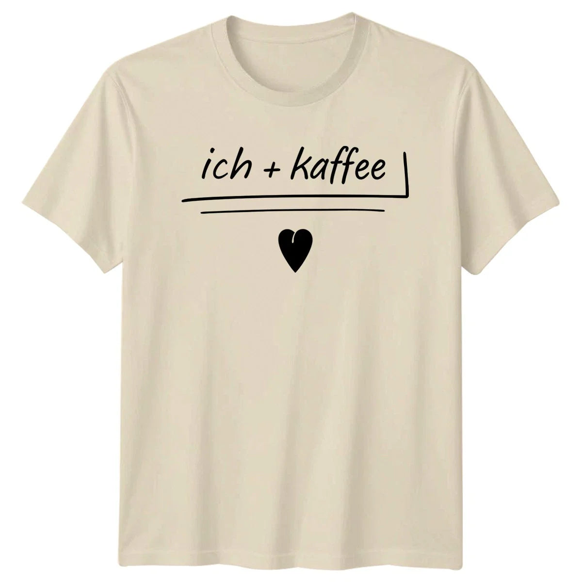 Ich + Kaffee T-Shirt Minimalist German Slogan Coffee Gift For Him And Her Unisex T-shirt, Sweatshirt, Hoodie, Long Sleeve Tee - T-Shirt, Sweatshirt, Hoodie