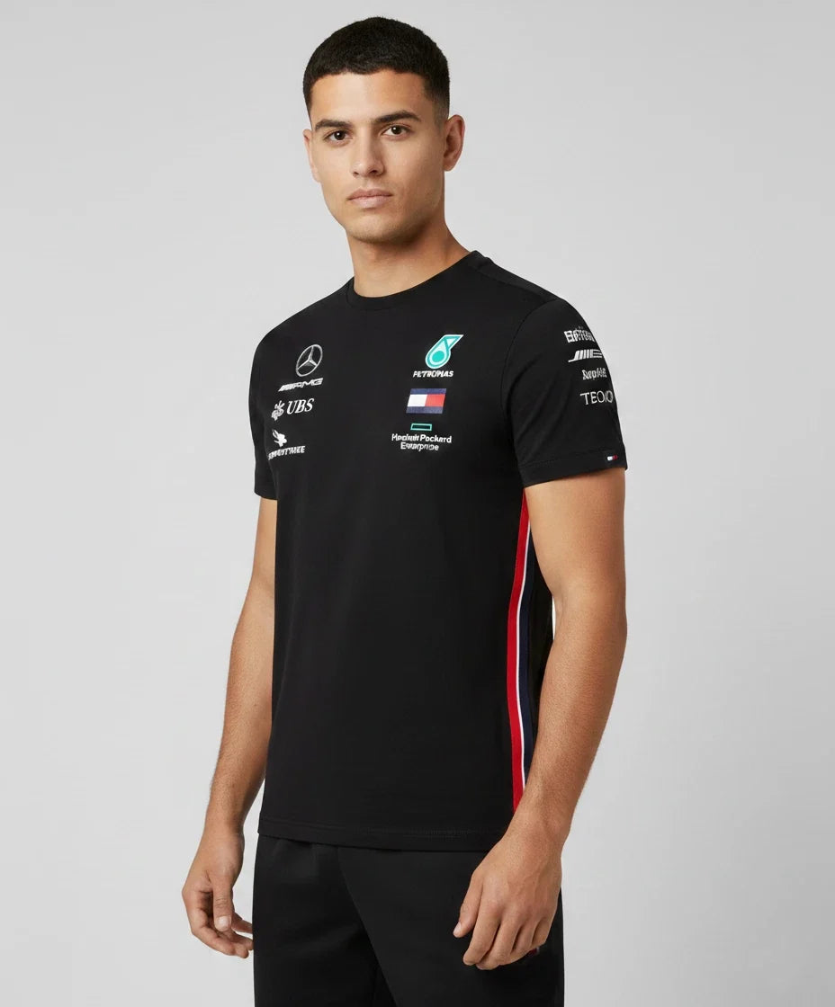 Authentic Mercedes-AMG F1 Team 2020 Men's Motorsport Driver T-Shirt Black Unisex T-shirt, Sweatshirt, Hoodie, Long Sleeve Tee - T-Shirt, Sweatshirt, Hoodie