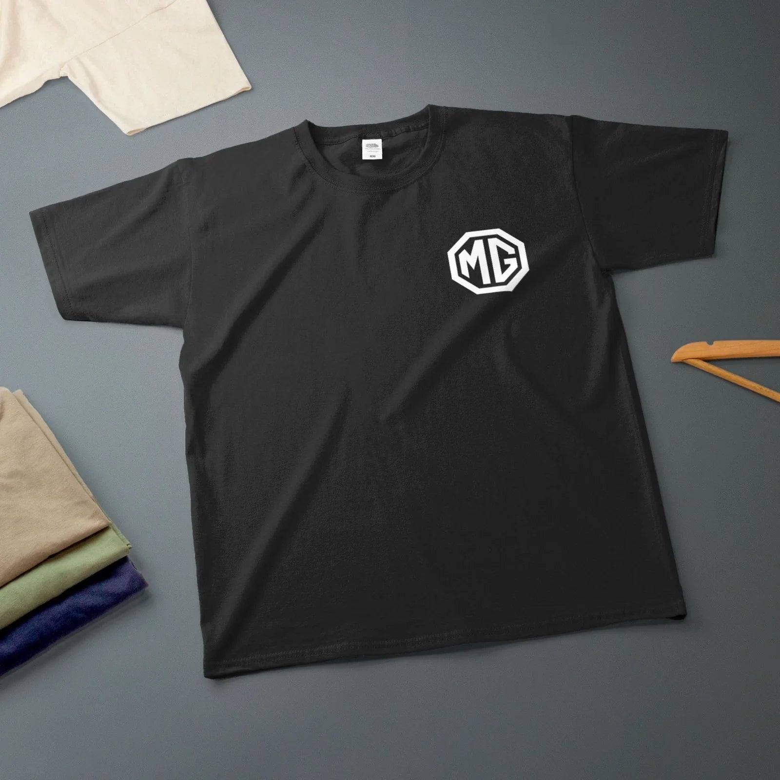 MG Badge T-Shirt White Logo Classic Car Enthusiast OFFICIAL LICENCED PRODUCT Unisex T-shirt, Sweatshirt, Hoodie, Long Sleeve Tee - T-Shirt, Sweatshirt, Hoodie