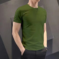 Simple and Trendy Men's Bottoming Pullover Round Neck Short sleeved Tees Unisex T-shirt, Sweatshirt, Hoodie, Long Sleeve Tee - T-Shirt, Sweatshirt, Hoodie