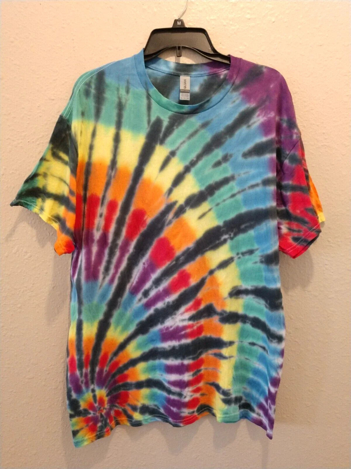 Handmade Spiral Tie Dye Shirt Unisex Men Women Sz XL Hippie Cotton Gildan T012 Unisex T-shirt, Sweatshirt, Hoodie, Long Sleeve Tee - T-Shirt, Sweatshirt, Hoodie