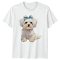 Small White Dog Womens T-Shirt Pet Lover Gift For Her Unisex T-shirt, Sweatshirt, Hoodie, Long Sleeve Tee - T-Shirt, Sweatshirt, Hoodie
