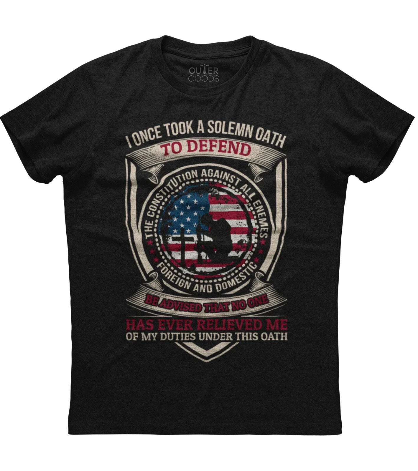Oath To Defend The Constitution Mens Short Sleeve New Cotton Black T-shirt Unisex T-shirt, Sweatshirt, Hoodie, Long Sleeve Tee - T-Shirt, Sweatshirt, Hoodie