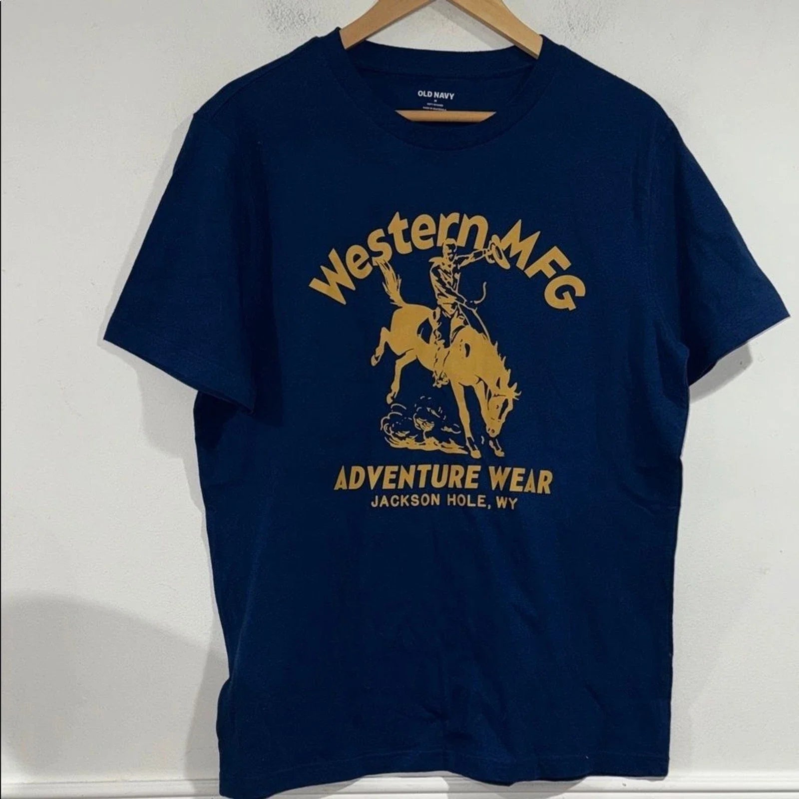 Old Navy Cowboy Graphic Tee western mfg adventure wear NEW rodeo cotton soft Unisex T-shirt, Sweatshirt, Hoodie, Long Sleeve Tee - T-Shirt, Sweatshirt, Hoodie