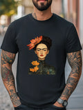 Frida Kahlo Artist portrait Unisex Women Men T-Shirt Trendy Tee Casual Tee Unisex T-shirt, Sweatshirt, Hoodie, Long Sleeve Tee - T-Shirt, Sweatshirt, Hoodie
