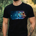 Mens Frog as Astronaut Print Cotton T-Shirt Size XS to 5XL Unisex T-shirt, Sweatshirt, Hoodie, Long Sleeve Tee - T-Shirt, Sweatshirt, Hoodie