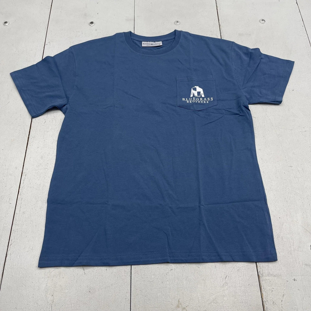 Bluegrass Brothers Shirt Mens Medium Blue Kentucky Derby Horse Graphic Tee Unisex T-shirt, Sweatshirt, Hoodie, Long Sleeve Tee - T-Shirt, Sweatshirt, Hoodie