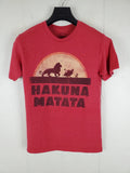 The Lion King Shirt Mens Small Red Graphic Crew Neck Short Sleeve Hakuna Matata Unisex T-shirt, Sweatshirt, Hoodie, Long Sleeve Tee - T-Shirt, Sweatshirt, Hoodie