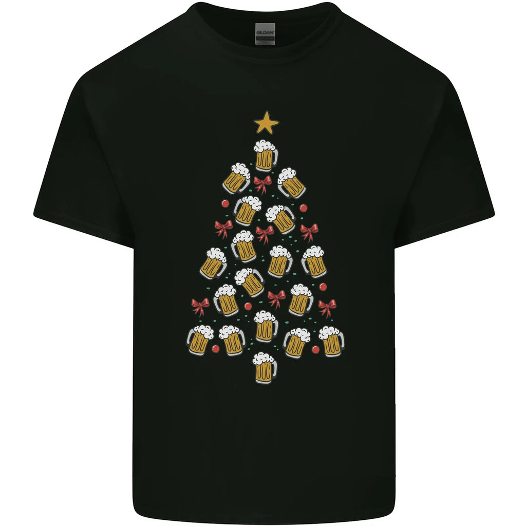 Beer Christmas Tree Mens Light Cotton T-Shirt Unisex T-shirt, Sweatshirt, Hoodie, Long Sleeve Tee - T-Shirt, Sweatshirt, Hoodie