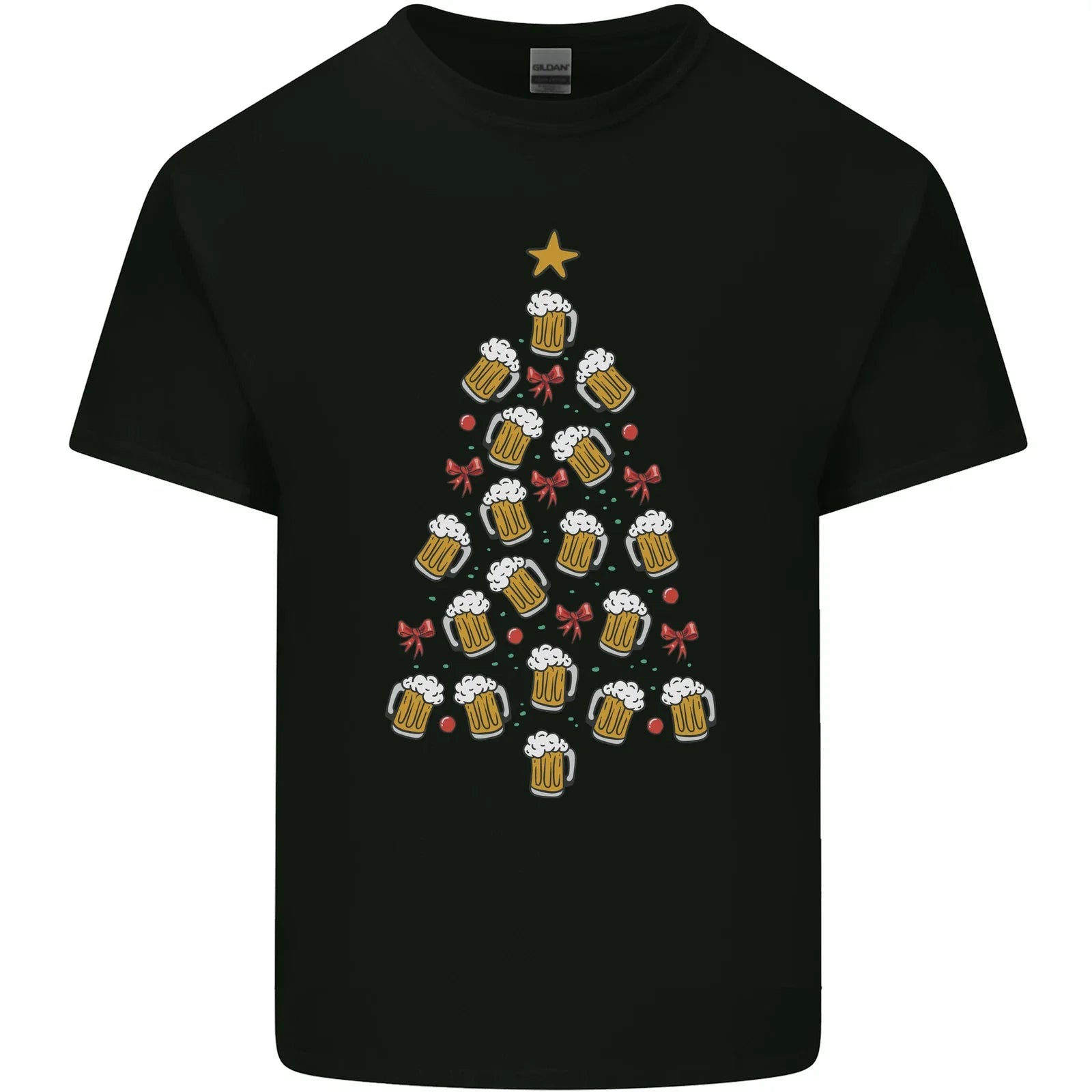 Beer Christmas Tree Mens Light Cotton T-Shirt Unisex T-shirt, Sweatshirt, Hoodie, Long Sleeve Tee - T-Shirt, Sweatshirt, Hoodie