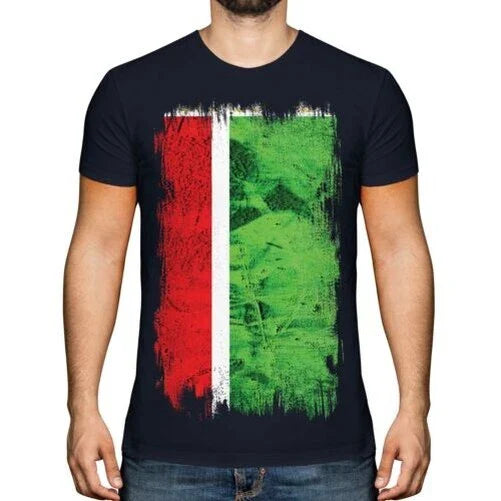 Chechen Republic Grunge Flag Men T-Shirt Football Gift Clothing Unisex T-shirt, Sweatshirt, Hoodie, Long Sleeve Tee - T-Shirt, Sweatshirt, Hoodie