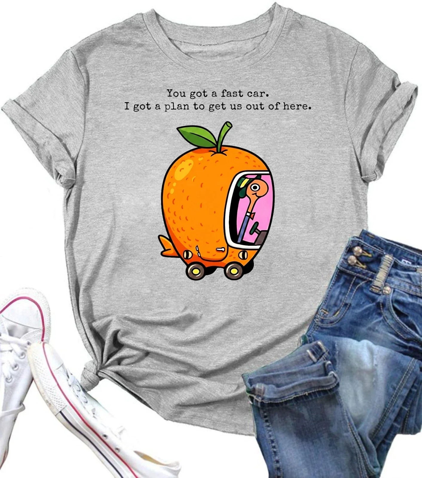 You Got A Fast Car I Got Plan to Get Us Out of Here Funny Saying Unisex T Shirt Unisex T-shirt, Sweatshirt, Hoodie, Long Sleeve Tee - T-Shirt, Sweatshirt, Hoodie