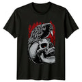 Crow On Skull T-Shirt Dark Fantasy Gothic Birthday Gift For Him And Her Unisex T-shirt, Sweatshirt, Hoodie, Long Sleeve Tee - T-Shirt, Sweatshirt, Hoodie