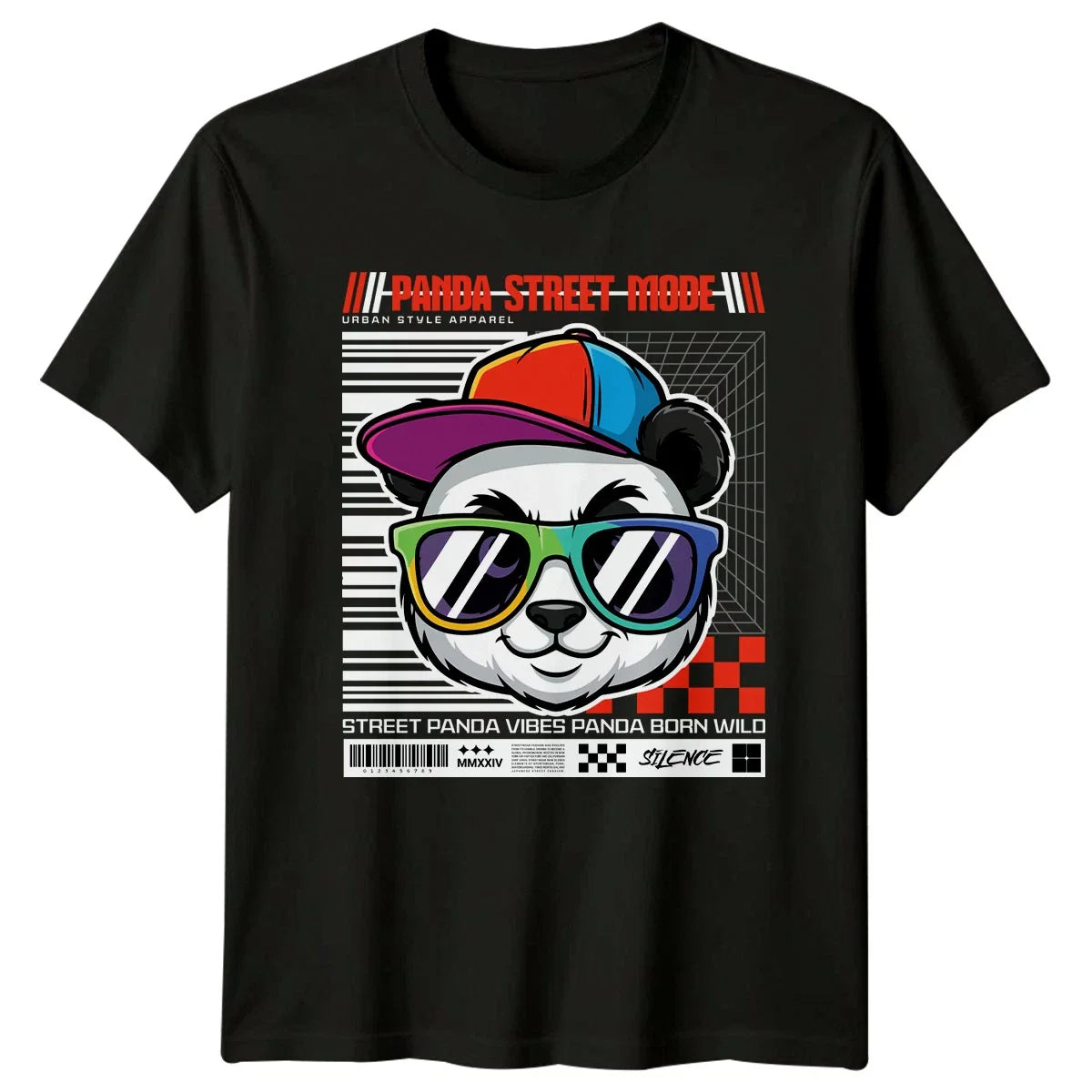 Panda Street Mode Urban Style T-Shirt Streetwear Panda Gift For Him And Her Unisex T-shirt, Sweatshirt, Hoodie, Long Sleeve Tee - T-Shirt, Sweatshirt, Hoodie