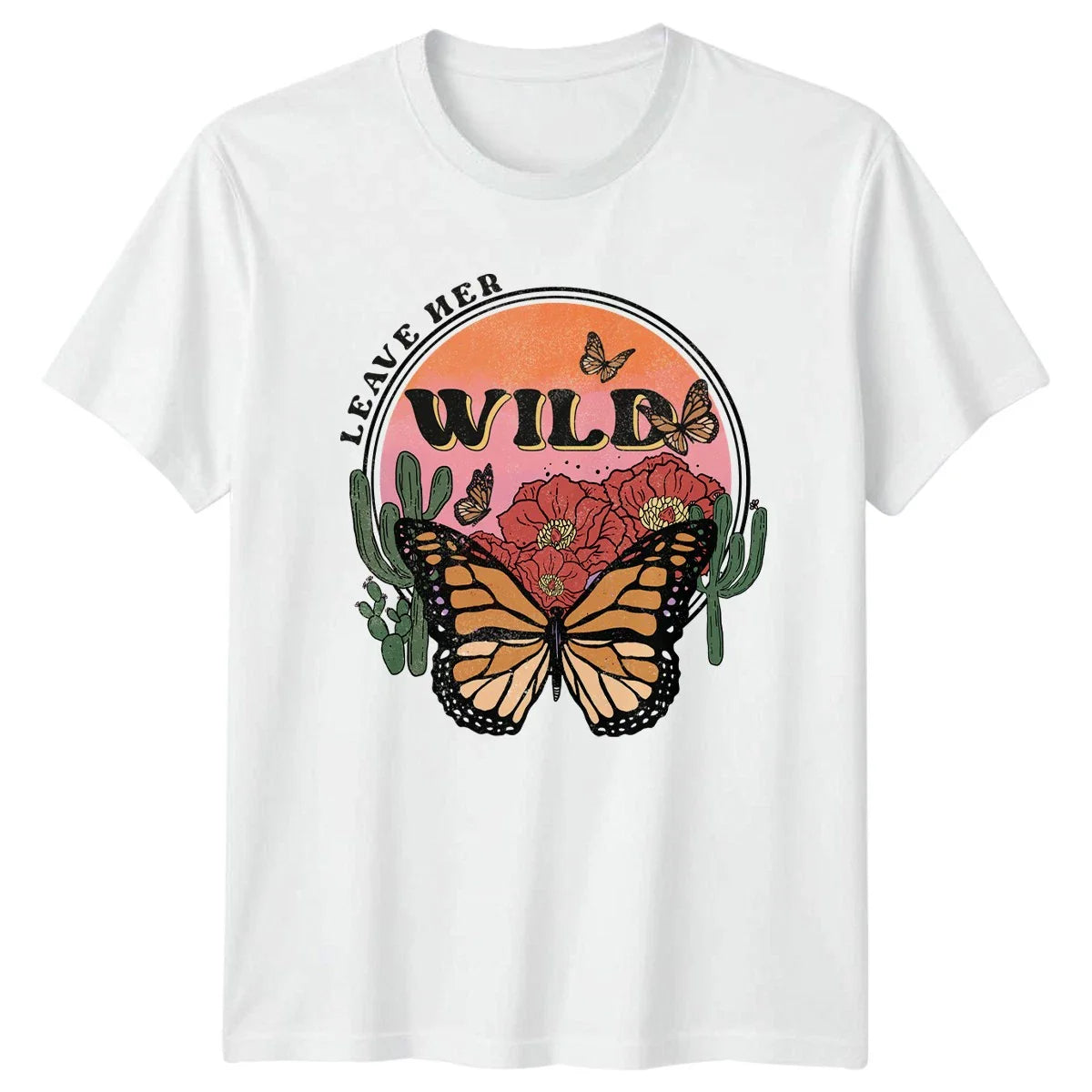 Leave Her Wild Womens T-Shirt Boho Nature Aesthetic Birthday Gift For Her Unisex T-shirt, Sweatshirt, Hoodie, Long Sleeve Tee - T-Shirt, Sweatshirt, Hoodie