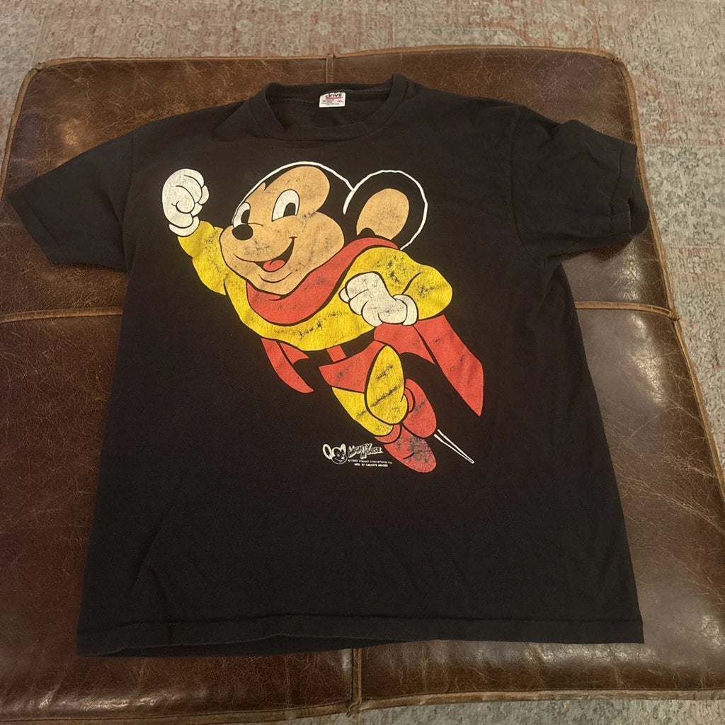 Vintage MIGHTY MOUSE Shirt XL Viacom 1993 CREATIVE IMAGES Unisex T-shirt, Sweatshirt, Hoodie, Long Sleeve Tee - T-Shirt, Sweatshirt, Hoodie