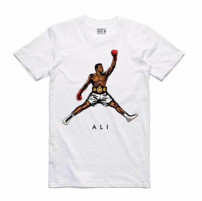 BRAND NEW Streetwear on Demand JMPMN ALI WHITE Tee Shirt SMALL-3XLARGE LIMITED Unisex T-shirt, Sweatshirt, Hoodie, Long Sleeve Tee - T-Shirt, Sweatshirt, Hoodie