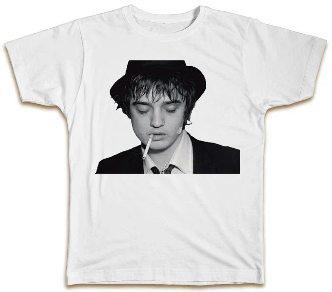 Pete Doherty Smoking T-Shirt Cool Designer Hipster Summer Gift Present Unisex T-shirt, Sweatshirt, Hoodie, Long Sleeve Tee - T-Shirt, Sweatshirt, Hoodie