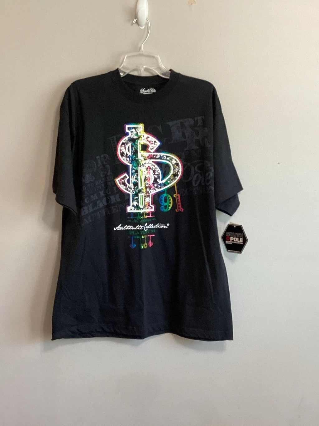 Mens SouthPole Graphic T-Shirt Size L Black Street ware Urban Hip Hop Style NWT Unisex T-shirt, Sweatshirt, Hoodie, Long Sleeve Tee - T-Shirt, Sweatshirt, Hoodie