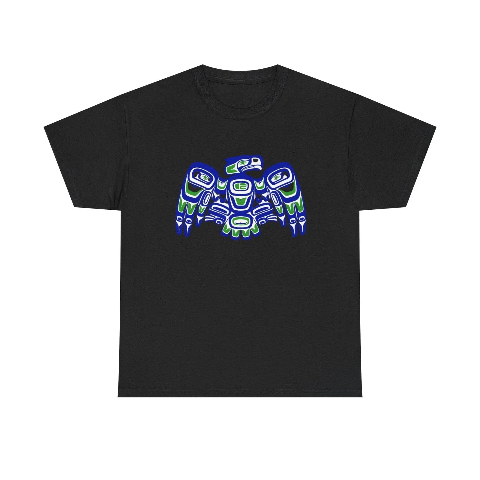 PNW Indigenous-Inspired Seahawks Tee | Native Art Football Shirt Unisex T-shirt, Sweatshirt, Hoodie, Long Sleeve Tee - T-Shirt, Sweatshirt, Hoodie