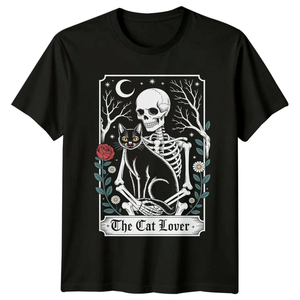 The Cat Lover T-Shirt Gothic Tarot Cat Animals Birthday Gift For Him And Her Unisex T-shirt, Sweatshirt, Hoodie, Long Sleeve Tee - T-Shirt, Sweatshirt, Hoodie