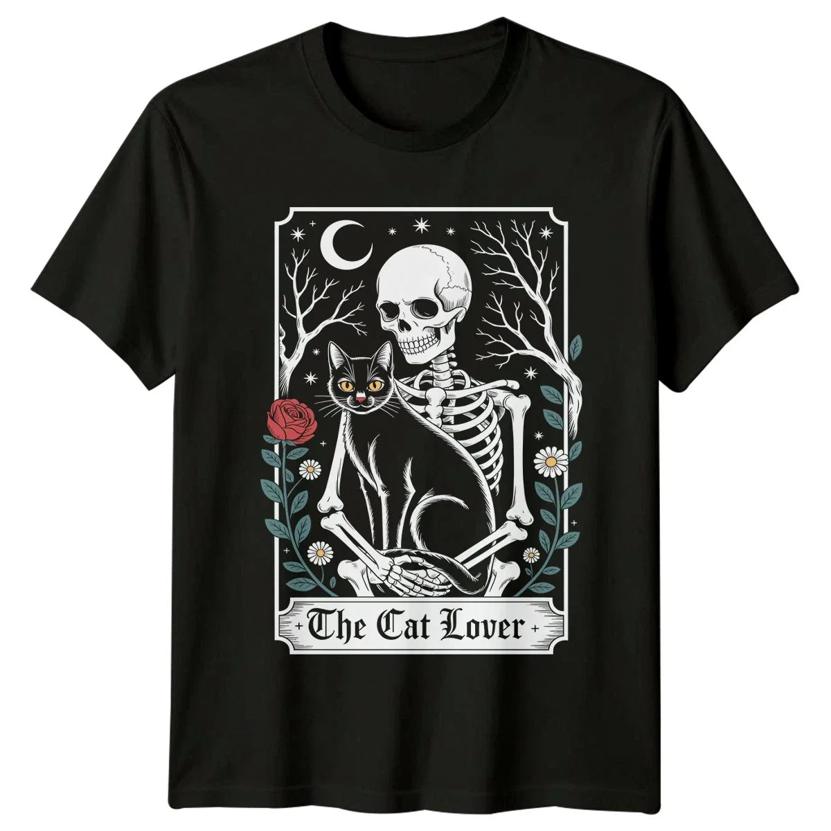 The Cat Lover T-Shirt Gothic Tarot Cat Animals Birthday Gift For Him And Her Unisex T-shirt, Sweatshirt, Hoodie, Long Sleeve Tee - T-Shirt, Sweatshirt, Hoodie
