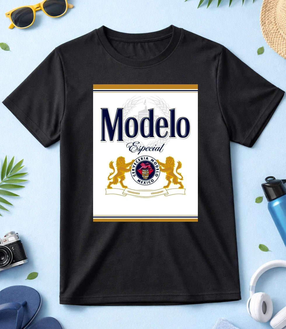Modelo Especial Mexican Lager Beer, Black/White  Women-Men T Shirt F404 Unisex T-shirt, Sweatshirt, Hoodie, Long Sleeve Tee - T-Shirt, Sweatshirt, Hoodie